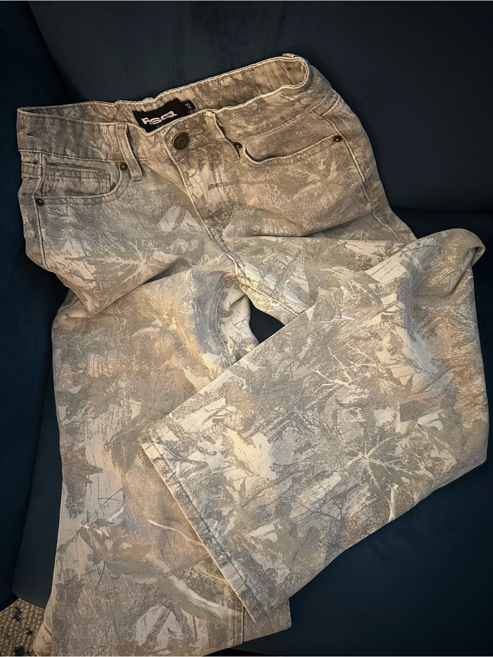 RSQ Boys camouflage baggy jeans